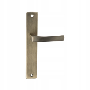 ASTER KLAMKA DO DRZWI DŁUGI SZYLD PEŁNY PATYNA MAT