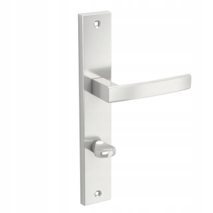 ASTER KLAMKA DRZWIOWA SZYLD POKRĘTŁO WC SATYNA MAT