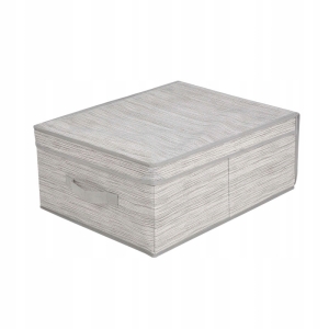 MIAMI PUDEŁKO Z POKRYWKĄ GARDEROBA 36X48X19CM BEŻ