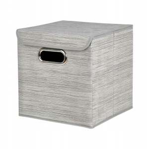 MIAMI PUDEŁKO SKŁADANE Z POKRYWKĄ 27X27X28CM BEŻ