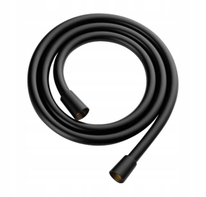 CENTO WĄŻ NATRYSKOWY ŁAZIENKOWY PVC CZARNY 1500MM