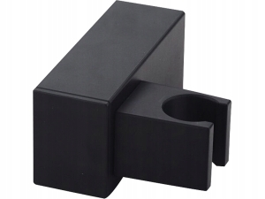 UCHWYT ŚCIENNY SŁUCHAWKI NATRYSK ŁAZIENKA CZARNY