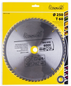 TARCZA DO PILARKI WIDIOWA 250 X 30 MM 60T