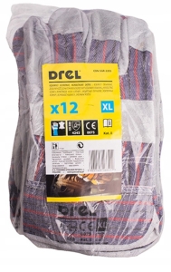 RĘKAWICE WZMACNIANE SKÓRĄ ROZMIAR 10 12 PAR