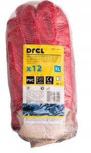 RĘKAWICE POWLEKANE PVC ROZMIAR 10 12 PAR