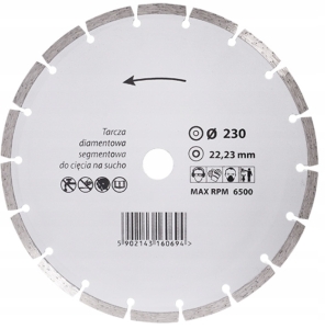 TARCZA DIAMENT CIĘCIE NA SUCHO SEGMENT 230X22,23MM