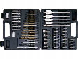 ZESTAW WIERTEŁ I BITÓW 57 SZT.