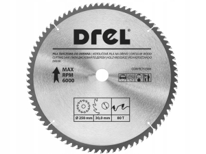 TARCZA DO PILARKI WIDIOWA 250 X 32 MM 80T