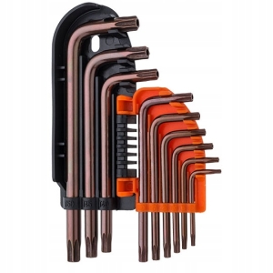 KLUCZE TORX Z OTWOREM T10-50 S2 9 SZT.