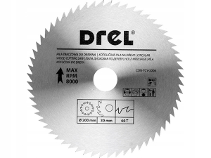 TARCZA DO PILARKI 200 X 30 MM 60T