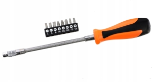 WKRĘTAKI ELASTYCZNY Z KOŃC.MI WKRĘTAKOWYMI 9 SZT