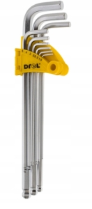 KLUCZE SZEŚCIOKĄT KOŃC. KULISTA BARDZO DŁUGIE 9SZT