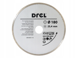 TARCZA DIAMENTOWA 180 X 25.4 MM PEŁNA