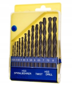 ZESTAW WIERTEŁ DO METALU 2.0-8.0 MM 13 SZT.