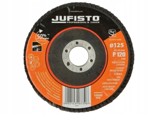 ŚCIERNICA LISTKOWA 125 X 22.2 MM P120