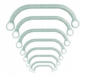 ZESTAW KLUCZY OCZKOWYCH DWUSTRONNE WYGIĘTE 8 SZT.