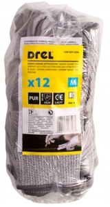 RĘKAWICE POWLEKANE POLIURETANEM ROZMIAR 8 12 PAR