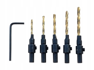 ZESTAW WIERTEŁ DO KONFIRMATÓW 6.0-14.0 MM 5 SZT.