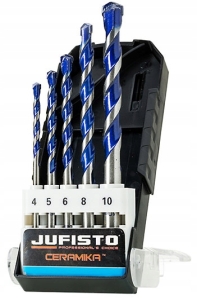 ZESTAW WIERTEŁ DO CERAMIKI 4.0-10.0 MM 5 SZT.