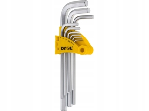 ZESTAW KLUCZY SZEŚĆIOKĄTCH 1.5-10MM DŁUGIE 9 SZT.