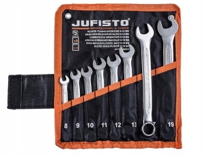 ZESTAW KLUCZY PŁASKO-OCZKOWYCH 8-19 MM 8 SZT.