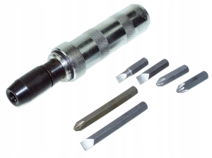 ZESTAW WKRĘTAK UDAROWY Z WYMIENNYMI KOŃC.MI 7SZT