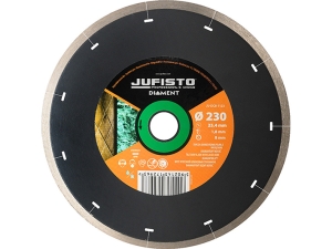 TARCZA DIAMENT PEŁNA Z NACIĘCIAMI 230X1,8X25,4MM