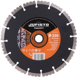 TARCZA DIAMENTOWA 230X22.2MM OSTRZE KU DO TWARDYCH