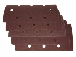 PAPIERY ŚCIERNE 93X185MM P240 NA RZEP OTWORY 5 SZT