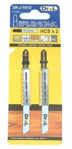 BRZESZCZOTY 'T' 75MM 10TPI DO DREWNA TWORZYW 2SZT