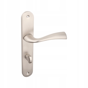 MALTA KLAMKA NA DŁUGI SZYLD POKRĘTŁO WC SATYNA MAT