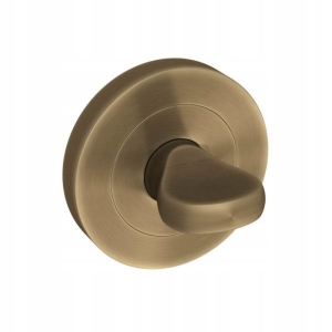 SZYLD DO KLAMEK KRÓTKI OKRĄGŁY DO WC PATYNA MAT