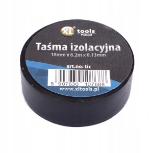 TAŚMA IZOLACYJNA PCV 18MM/6.2M CZARNA TIC