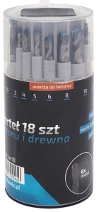 WIERTŁA RÓŻNE 18CZ ZESTAW UNIWERSALNY DREW-MET-MUR