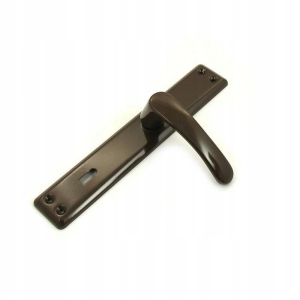 KLAMKA DO ZAMKA BRAMOWEGO 90KLUCZ BRĄZOWA T10MM