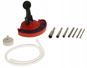 WIERTŁA DIAMENTOWE DO GRESU ZESTAW 9CZ 4-12MM+PROW