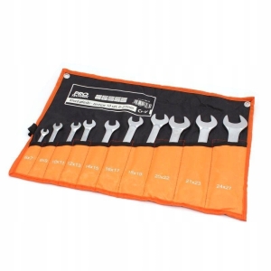 KLUCZ PŁASKI ZESTAW 10SZT 6-22MM CR.V PRO-TECHNIK