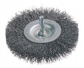 SZCZOTKA TARCZOWA 60MM Z TRZPIENIEM 6MM /KRAJOWA/