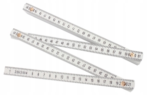 MIARA SKŁADANA PLASTIKOWA ABS 2M BIAŁA ODP.WILGOĆ