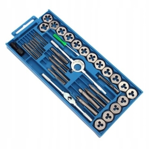 GWINTOWNIKI I NARZYNKI ZESTAW 40 ELEMENTÓW PLAST