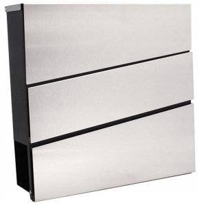 SKRZYNKA NA LISTY M-KRAFT KWADRAT 3-PASY NIERDZ