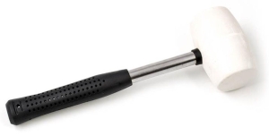 MŁOTEK GUMOWY 90MM 910GR METAL BIAŁA GUMA/ELAST