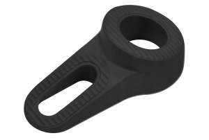 ODBOJNIK KLIN POD DRZWI 120X38 DWUSTRONNY CZARNY