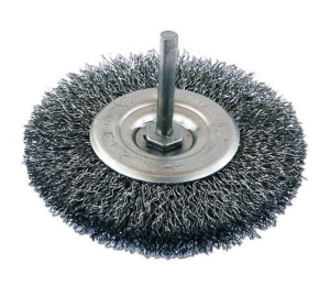 SZCZOTKA TARCZOWA 40MM Z TRZPIENIEM 6MM /KRAJOWA/