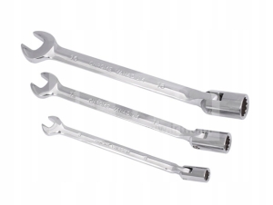 KLUCZ PŁASKO NASADOWY 12MM PRZEGUBOWY CR.V NXL