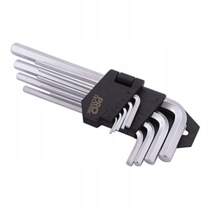 KLUCZE IMBUSOWE ŚREDNIE CRV 1.5-10MM 9CZ KI9PD