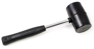 MŁOTEK GUMOWY 75MM 1100G METALOWA RĄCZKA MŁG9M