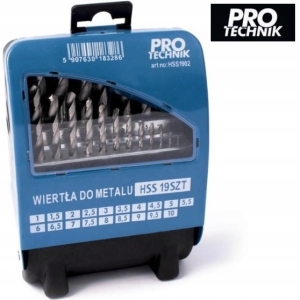 WIERTŁA DO METALU 19CZ 1.0-10MM HSS PRO-TECHNIK