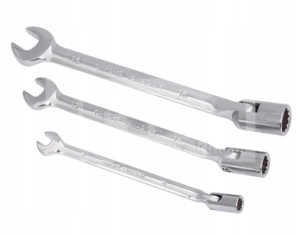 KLUCZ PŁASKO NASADOWY 16MM PRZEGUBOWY CR.V NXL