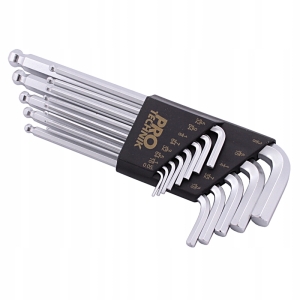 KLUCZE IMBUSOWE ŚREDNIE KULKA CALOWE CRV 13CZ